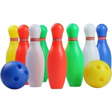 Gioco Bowling Birilli Pallina Palla In Plastica Per Bambini Bimbi Giocattolo 3+