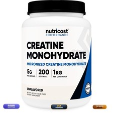 Nutricost Creatine Monohydrate Micronized Powder (1 KG)