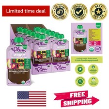 Convenient Organic Toddler Snacks - 12 Pouches of Delicious Fruit  Veggie Mix