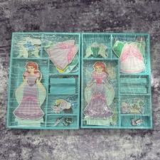 Lot of 2 Melissa Doug Disney Ariel Magnetic Dress-Up Wooden Doll Play Set
