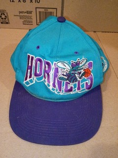 Vintage NBA Charlotte Hornets Snapback Hat.