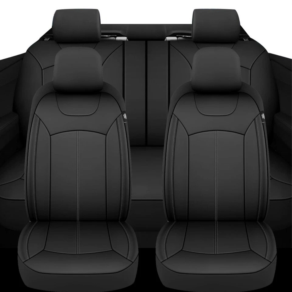 For Toyota RAV4 Car Seat Cover 5-Seat Front Rear with zipper Leather Cushion - Изображение 3 из 4