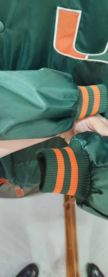 VINTAGE RARE NIKE MIAMI HURRICANES SATIN JACKET IN SIZE XL - Image 4 of 4
