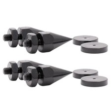 4Pcs M6 Iron Speaker Isolation Spike AMP Studio Monitor Stand Feet Cone 40mm