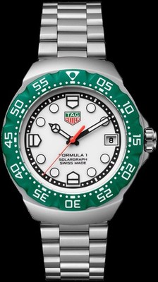 TAG Heuer Uhr Formula 1 Solargraph green 38mm Ref.  WBY111E.BA0042 NEU FULL SET