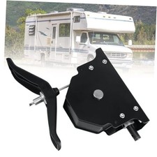 159056 RV Spare Tire Winch Compatible with RVs Trailers Trucks, Black