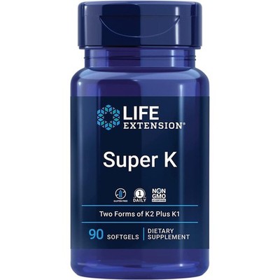 Life Extension, Super K, 90 glutenfreie Softgels, 80 g (1er Pack), White
