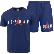 Jordan Air Men's Crewneck Top  Short Set FINAL SUMMER CLEARANCE