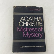 Vintage Agatha Christie Mistress Of Mystery by G C Ramsey 1968 First Edition VG