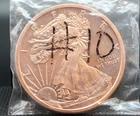 Golden State Mint 5 oz .999 Fine Copper Walking Liberty Round Bullion