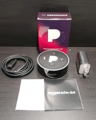 2017 Pandora x Amazon Echo Dot Mod. RS03QR (2nd Gen.) Smart Speaker - Black NOS