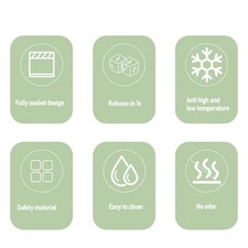 Silicone Ice Cube Tray Multipurpose Flexible Easy Release Baby Food Freezer