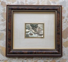 Quadro, quadretto con bassorilievo in lamina d'argento