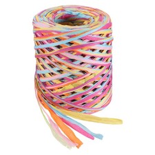 87 Yard Raffia Paper Craft Ribbon, Raffia Twine String, Multicolor 12