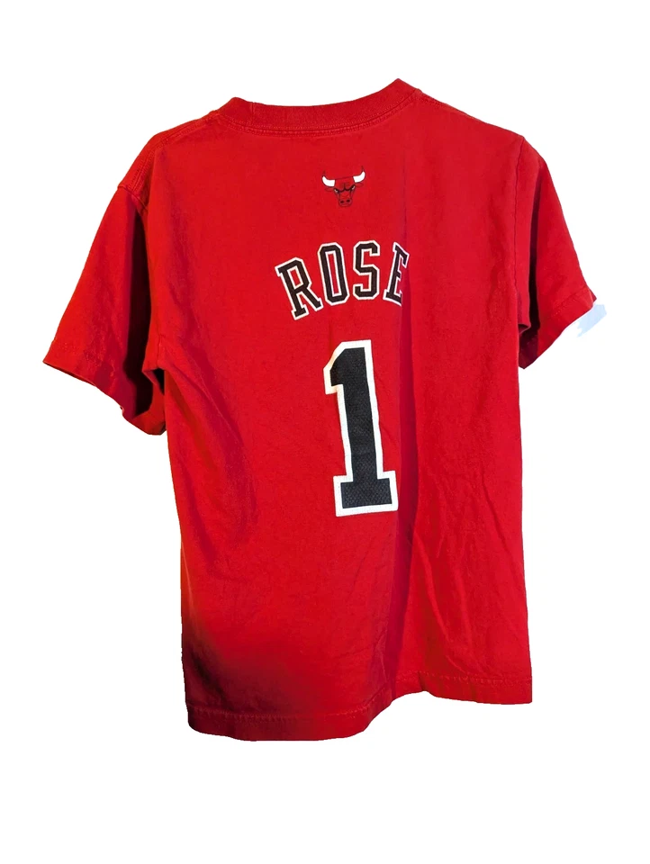 Adidas Chicago Bulls #1 "Rosa" Camiseta Usada Foto 4 de 4