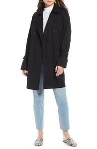 something navy trench