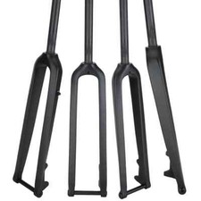 Carbon Fiber Rigid Fork Mountain Bike Hard Fork 26/27.5/29er Thru Axle 15x100mm