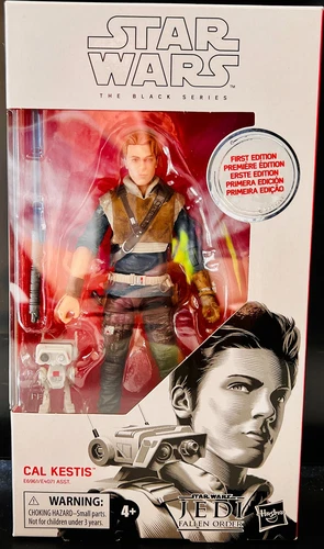 Star Wars Black Series 93 First Edition Cal Kestis Disney Park Sticker Figure
