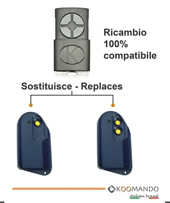 KOOMANDO Telecomando apricancello compatibile con Beninca lot wms