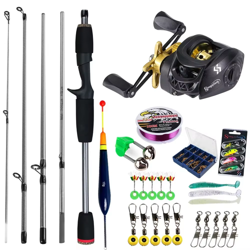 Baitcasting Fishing Rod and Reel Combo 5Section Fishing Rod and 7.2:1 Gear - Picture 9 of 22