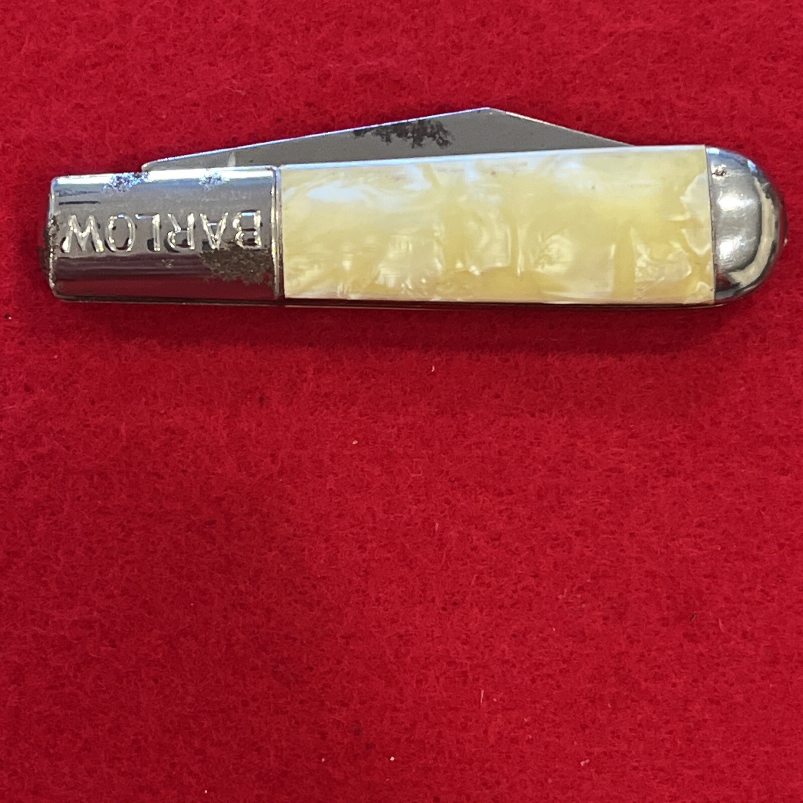 VINTAGE BARLOW HAMMER BRAND 2 BLADE KNIFE PEARL HANDLE eBay