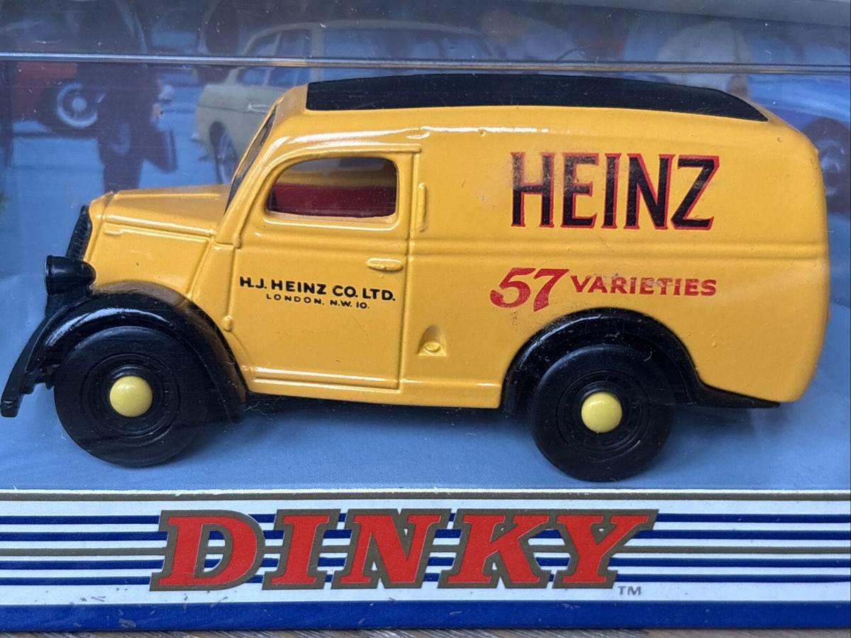 Vintage Dinky 1950 Ford E83W 10 CWT Van DY-4 Yellow Heinz 1:43