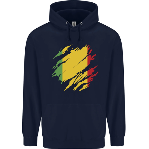 Torn Mali Flag Malian Day Football Childrens Kids Hoodie