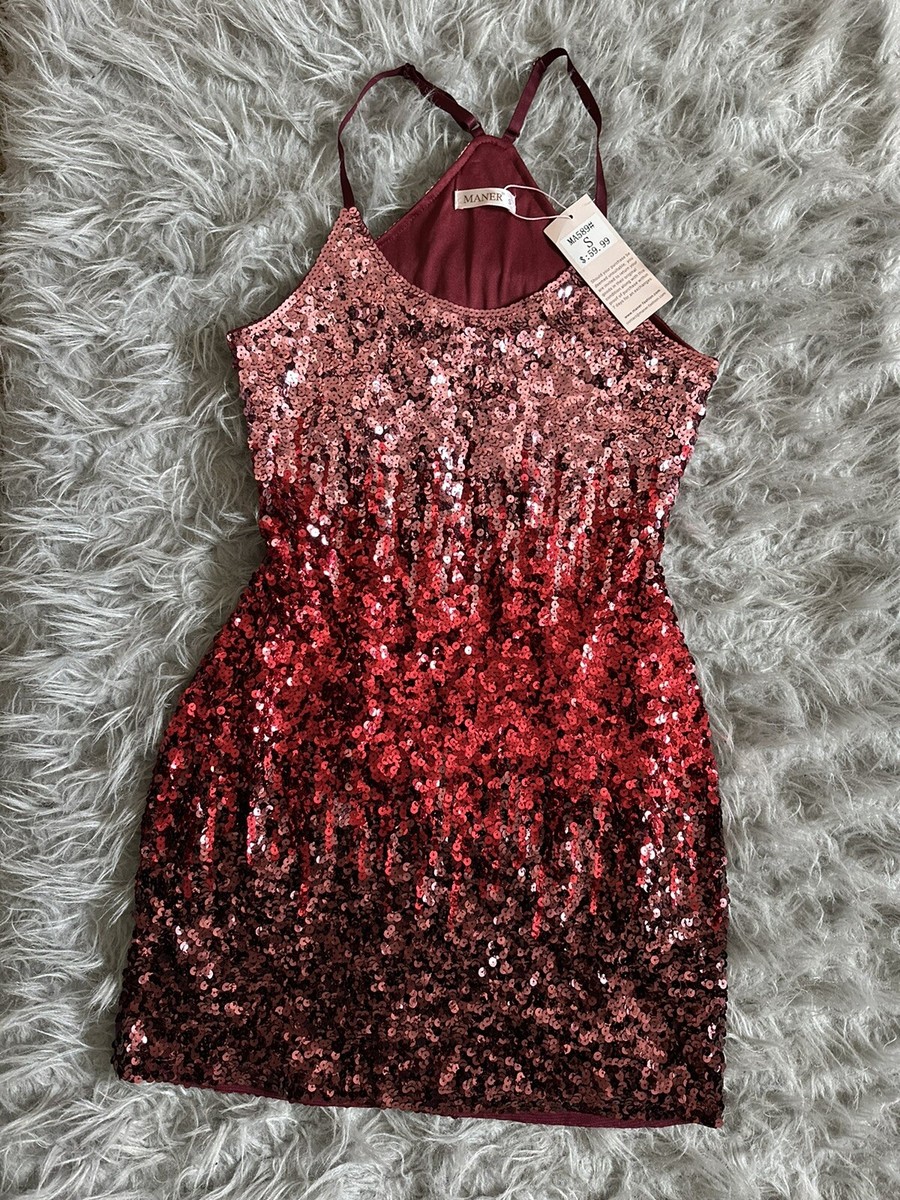 MANER Women's Glitter Sequin Dress Adjustable Spaghetti Strap Sparkle Party (S) | eBay MANER Women's Glitter Sequin Dress Adjustable Spaghetti Strap Sparkle Party (S) | eBay