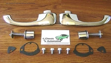 Door Handles 64-67 Chevelle w/ Push Buttons Outside Pair *In Stock* 64 65 66 67
