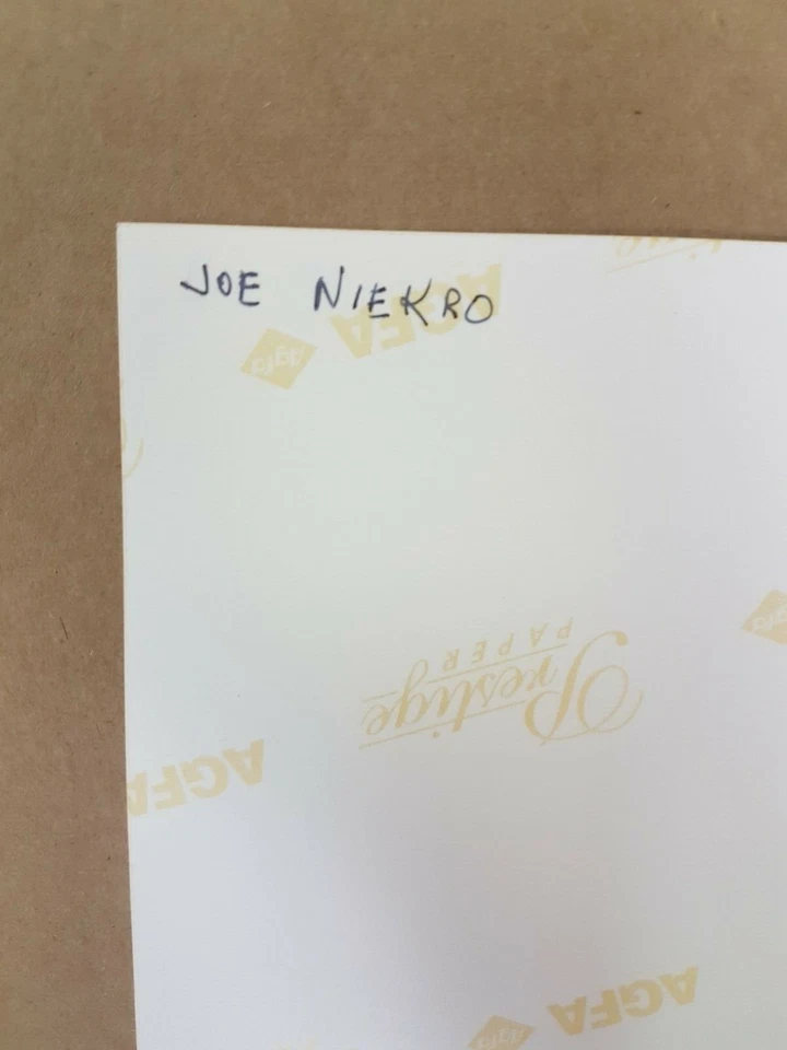 Foto autógrafa firmada por Joe Niekro 8x10 DEPORTES béisbol Foto 4 de 4