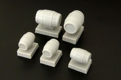 Brengun BRL48067 1/48 Wooden barrels resin set of wooden barrels