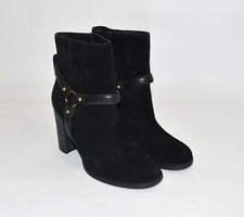 New! UGG Dandridge Suede Harness Boot Black Suede Size 8.5 1019010 MSRP $250