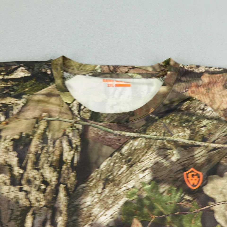 Game Winner Shirt Mens 2XL Brown Camo Mossy Oak Breakup Country Crewneck Hunting - Image 2 of 4