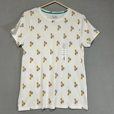 Croft & Barrow The Classic Tee Womens Small Pineapple Novelty Cotton Vacation