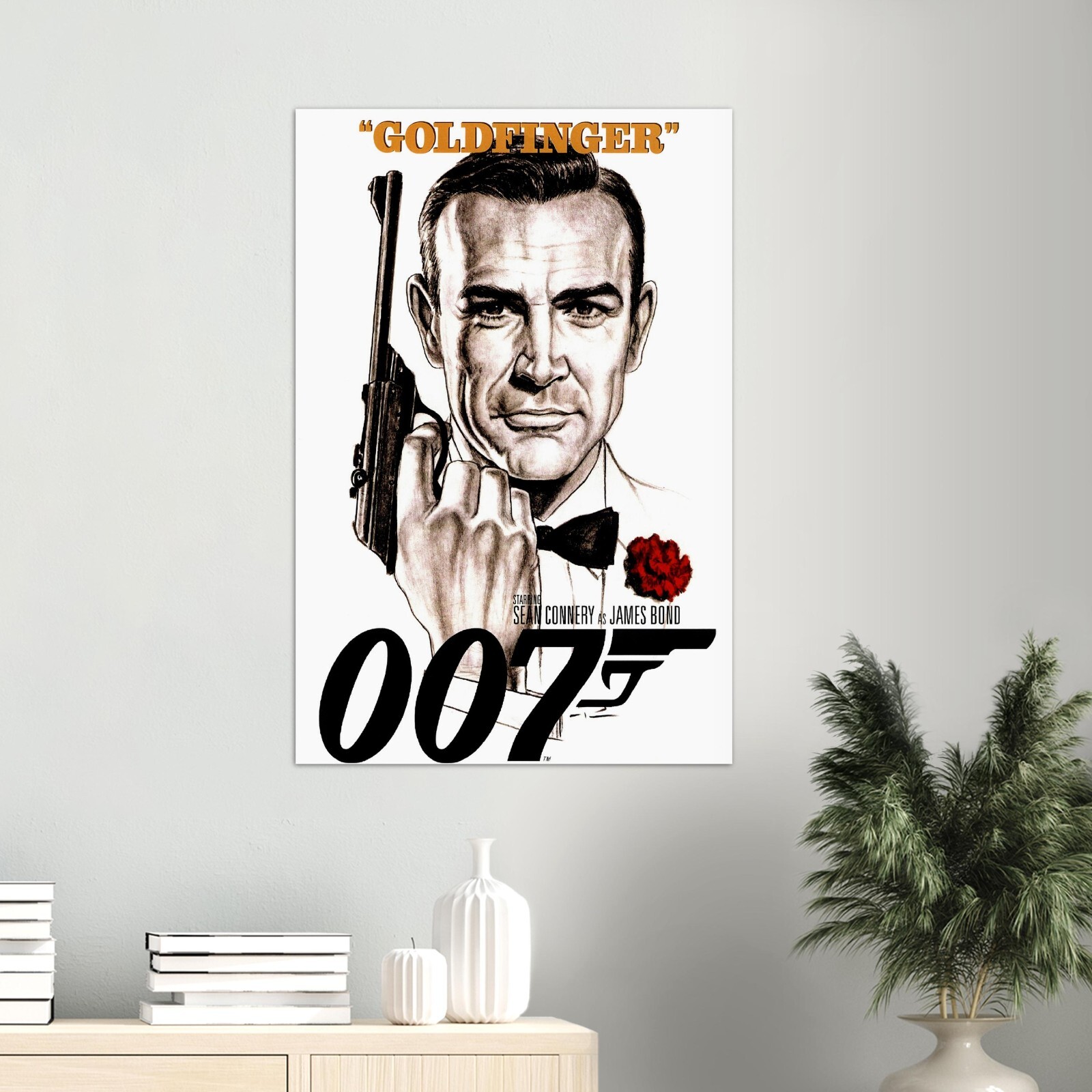 Goldfinger James Bond Movie Poster Sean Connery US Version EBay goldfinger-james-bond-movie-poster-sean-connery-us-version-ebay