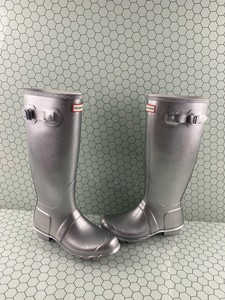 hunter silver boots