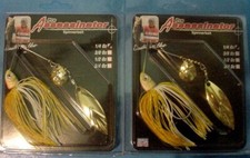 2 ~Pro Assassinator 1/4 oz Spinnerbait CWGG-FGPMS Fluted Gold Perch ~Mud Secret~