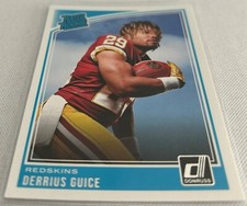 2018 Panini Donruss Football Derrius Guice Washington Redskins Rated Rookie #307