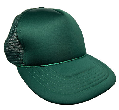 Foam Trucker Hat Cheap Blank Caps Vintage Blank Green Mesh Back