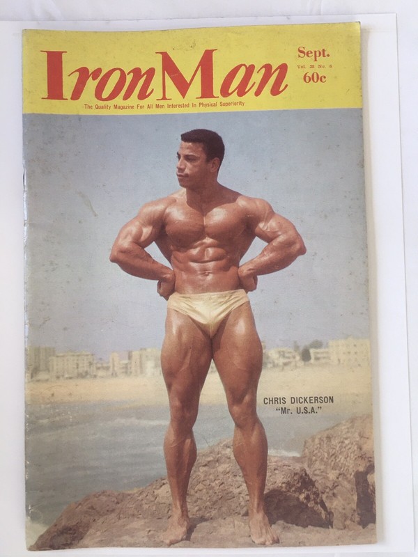 Iron Man Magazine Sept Vol 28 No 6 Chris Dickerson front Frank Richard back