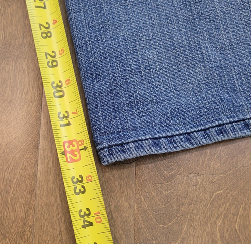 Akdmks Jeans, Womens 32, Medium Blue, Embroidered, Bootcut, Pre-owned, AF0603 - Picture 8 of 10
