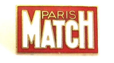 Pin's PARIS MATCH WEISS- UND ROTGOLD Aktuelles Wochenmagazin Vintage #4-10