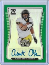 2020 Leaf Metal ALBERT OKWUEGBUNAM Green Prismatic Auto RC 7/10 Missouri TE