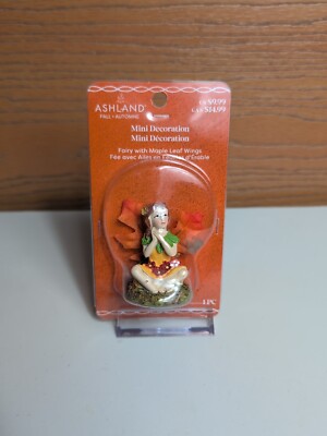 Ashland Fall Tiny Treasures, Sitting Fairy with Maple Leaf Wings  2024  NEW