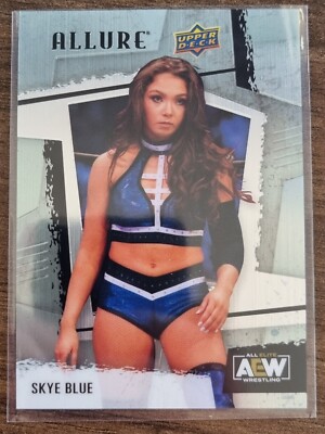 2022 AEW Skye Blue STEEL CHAIR ALLURE Trading Card Upper Deck #86090