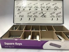 Square Keys Zinc Assortment 5/16" thru 1/2"