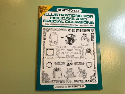 READY-TO-USE for holiday & special occassions ILLUSTRATIONS clip art '83 ed sibb