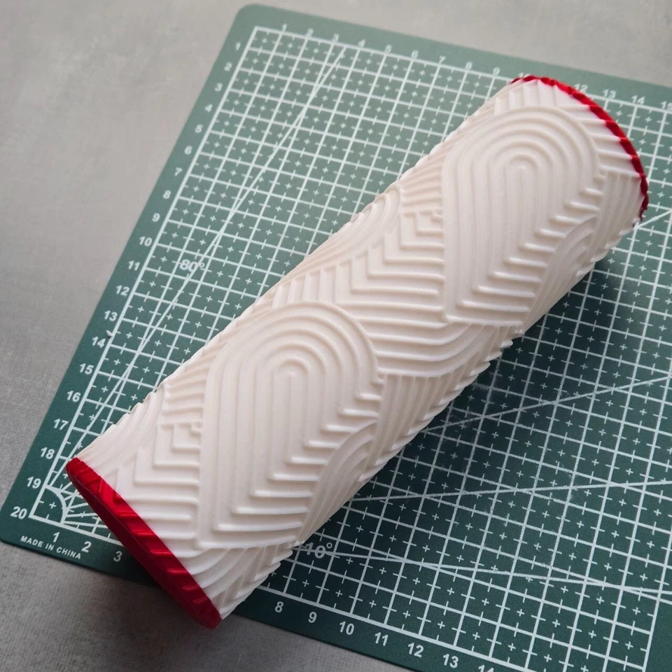 Heart Rolling Pin Embossed Fondant Icing Cake Decorating Pastry Crafts Stamp - Image 2 of 3