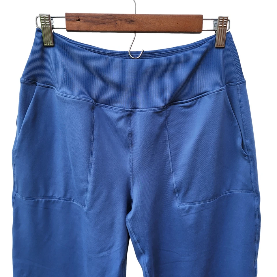Pantalones capri Kinesis para mujer ropa deportiva azul marino elástico cintura recta M Foto 2 de 4