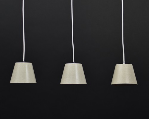 3 Luces Colgantes de Techo Iluminación Vintage Hormigón Cemento Pequeño Blanco Arenisca - Imagen 8 de 9